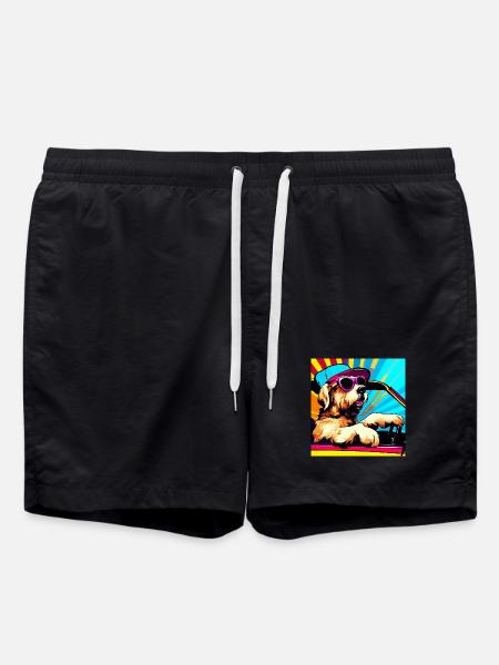 Chien - Short de bain - noir