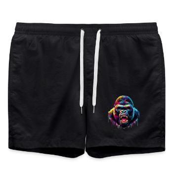 Gorilla - Swim Trunks - black - Front - AI Model Male 185 light (185cm)