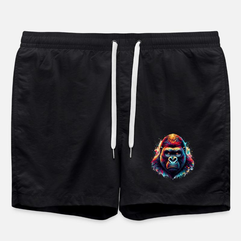 Gorilla - Badeshorts - Schwarz