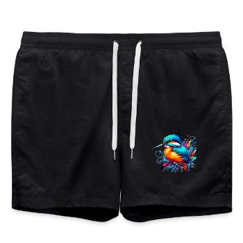 Martin-pêcheur - Short de bain - noir - Devant - AI Model Male 185 light (185cm)