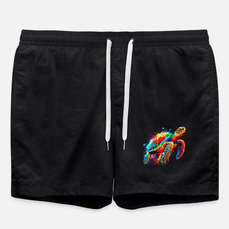 Turtle - Swim Trunks - black