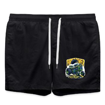 Super tracteur - Short de bain - noir - Devant - AI Model Male 185 light (185cm)