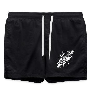 Flûte Street Art - Short de bain - noir - Devant - AI Model Male 185 light (185cm)