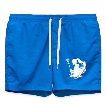 Lacrosse player - Swim Trunks - cobalt blue - Front