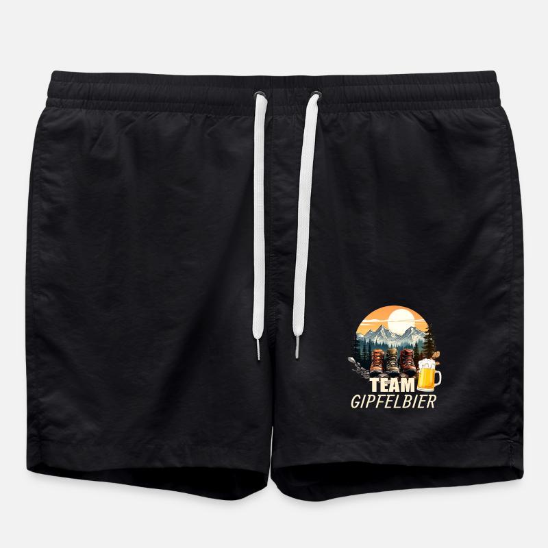 Team Gipfelbier - Badeshorts - Schwarz