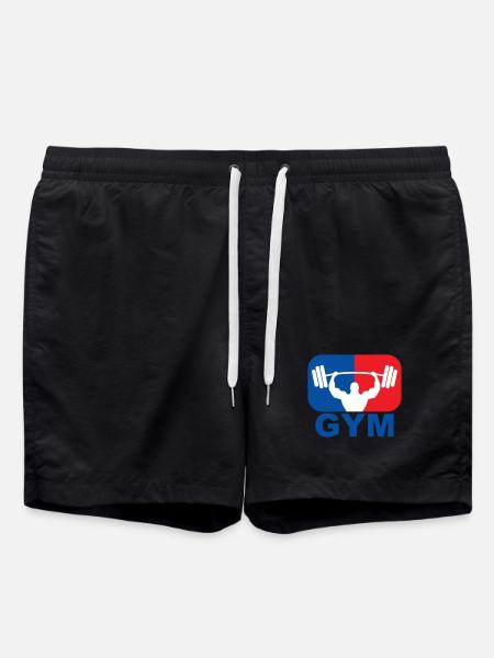 GYM Bodybuilding Weight - Swim Trunks - black