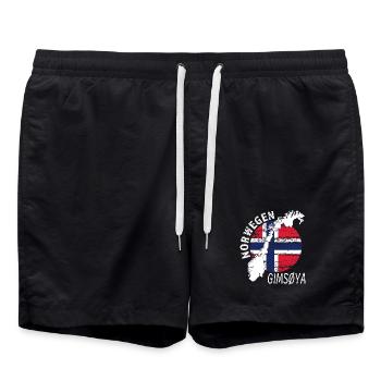 GIMSØYA - Badeshorts - Schwarz - Vorne - AI Model Male 185 light (185cm)
