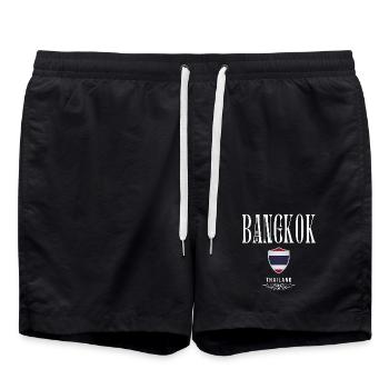 J’adore Bangkok, Bangkok Thaïlande - Short de bain - noir - Devant - AI Model Male 185 light (185cm)