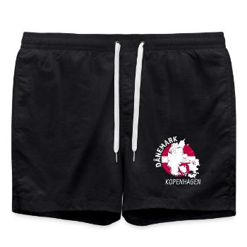 Copenhague - Short de bain - noir - Devant - AI Model Male 185 light (185cm)