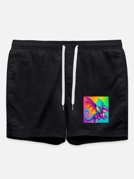 dragon - Swim Trunks - black
