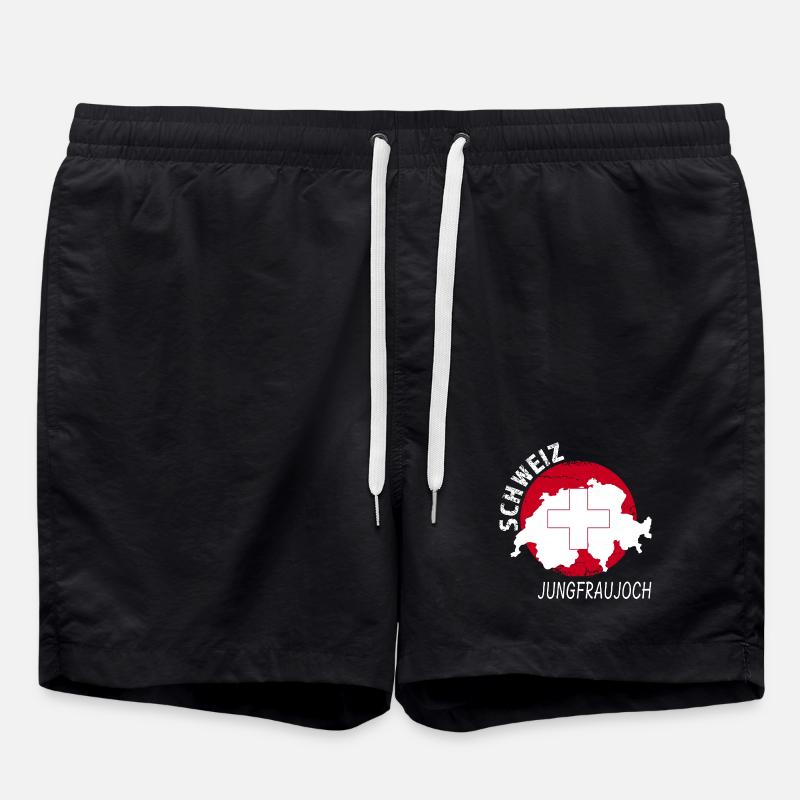 Jungfraujoch - Badeshorts - Schwarz