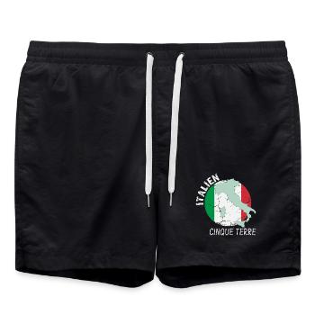 Cinque Terre - Badeshorts - Schwarz - Vorne - AI Model Male 185 light (185cm)