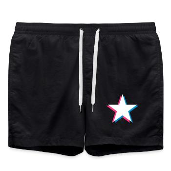 3D Star - Starlette de célébrité Sujet dangereusement chaud - Short de bain - noir - Devant - AI Model Male 185 light (185cm)