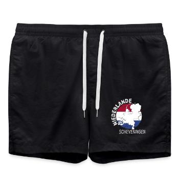 Scheveningen - Badeshorts - Schwarz - Vorne - AI Model Male 185 light (185cm)
