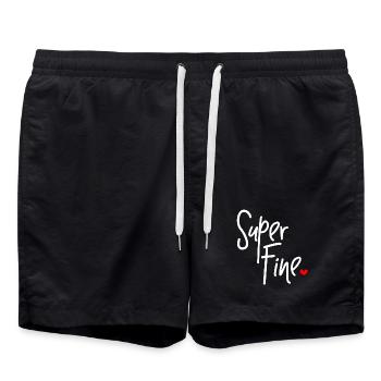 Super Fine for Hotter Mama Hot Girls - Swim Trunks - black - Front - AI Model Male 185 light (185cm)