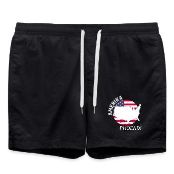 Phoenix - Swim Trunks - black - Front - AI Model Male 185 light (185cm)