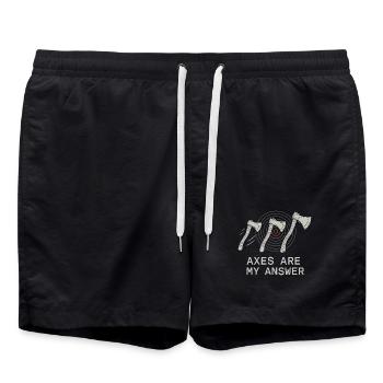 Cadeau de lancer de hache pour femmes Machines à sous I - Short de bain - noir - Devant - AI Model Male 185 light (185cm)