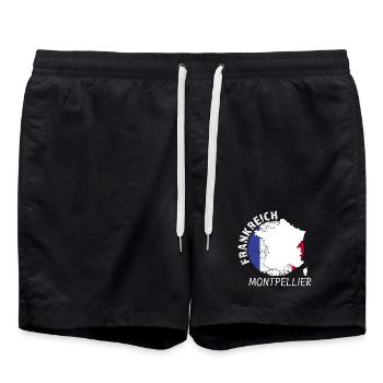 Montpellier - Swim Trunks - black - Front - AI Model Male 185 light (185cm)