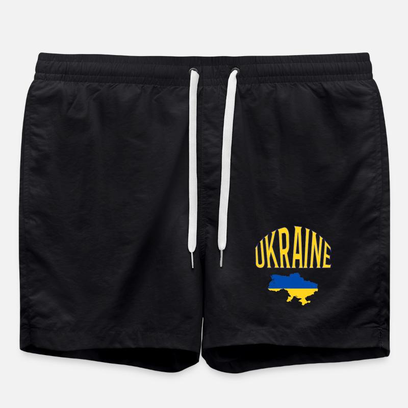 Ukraine - Swim Trunks - black
