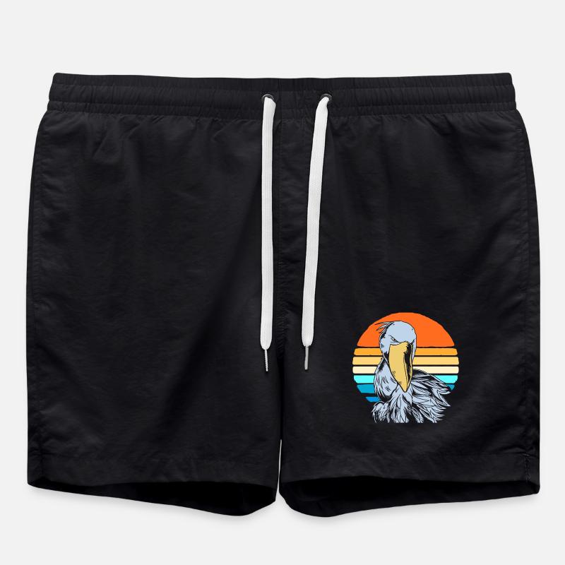 Shoebill - Swim Trunks - black