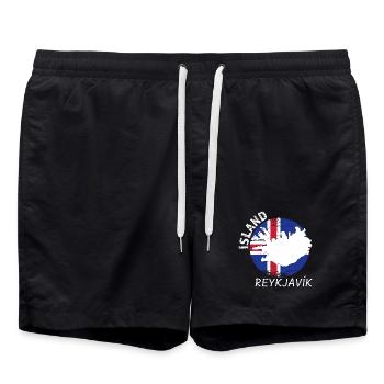 Reykjavik - Short de bain - noir - Devant - AI Model Male 185 light (185cm)