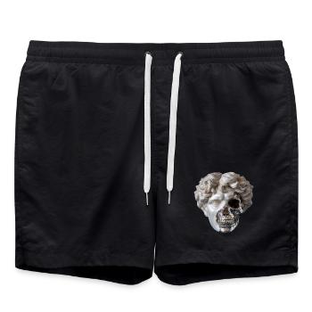 Le classique rencontre le crâne en acier - Short de bain - noir - Devant - AI Model Male 185 light (185cm)