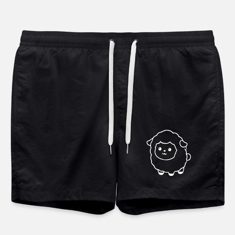 Mouton mouton agneau - Short de bain - noir