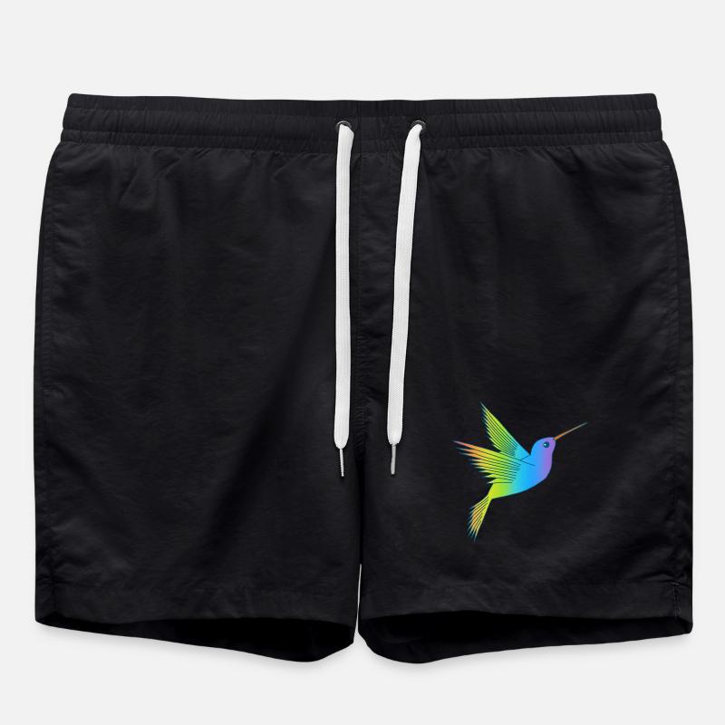 Oiseau arc-en-ciel - Short de bain - noir