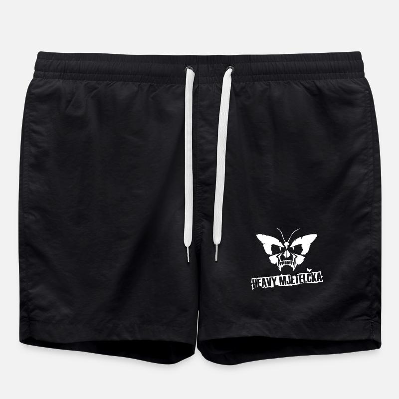 HEAVY MJETELČKA - Swim Trunks - black