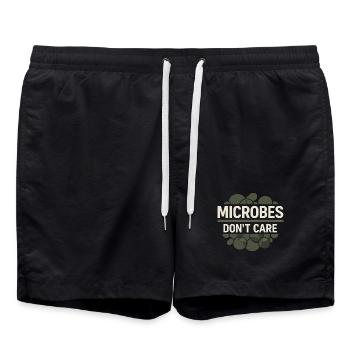 microbiologie - Short de bain - noir - Devant - AI Model Male 185 light (185cm)