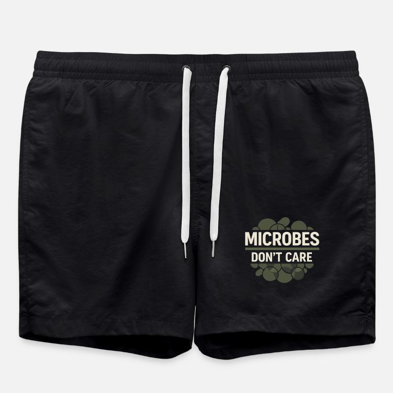 microbiology - Swim Trunks - black