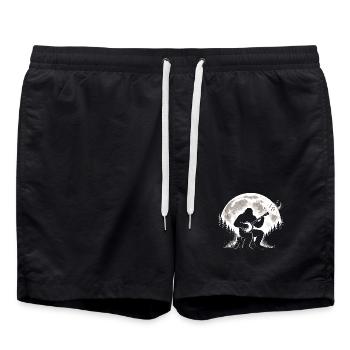 Bigfoot Banjo Moon - Short de bain - noir - Devant - AI Model Male 185 light (185cm)