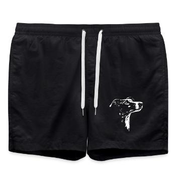 Galgo Español, silhouette Galga Lévriers Wilsigns - Short de bain - noir - Devant - AI Model Male 185 light (185cm)