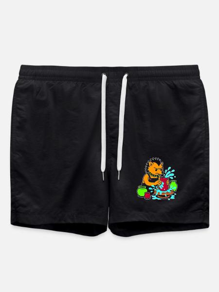 Pottery Pup Splash - Swim Trunks - black