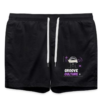 Culture groove hardgroove art techno trance - Short de bain - noir - Devant - AI Model Male 185 light (185cm)