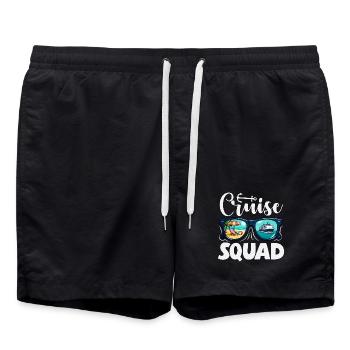 Cruise Squad Sunglasses Holiday Trip - Swim Trunks - black - Front - AI Model Male 185 light (185cm)