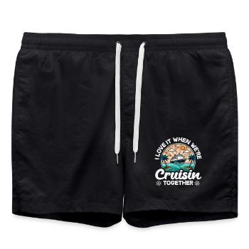 Love It When We Are Cruisin Together - Swim Trunks - black - Front - AI Model Male 185 light (185cm)