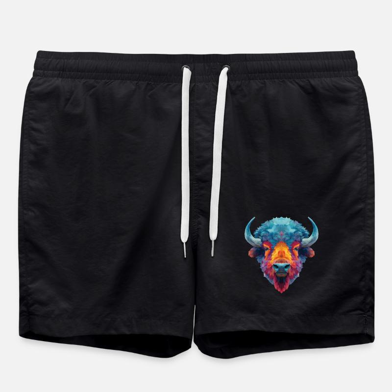 Bison - Swim Trunks - black