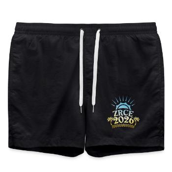 Zrce Party 2026 Bunt - Badeshorts - Schwarz - Vorne - AI Model Male 185 light (185cm)