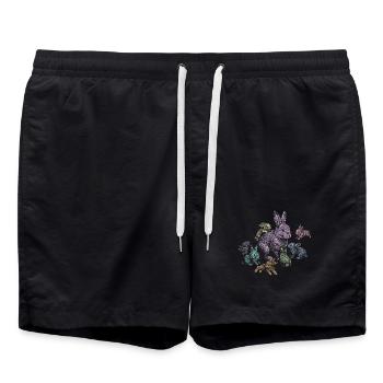 Rabbit - Swim Trunks - black - Front - AI Model Male 185 light (185cm)