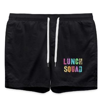Lunch Squad Graffiti Tee - Swim Trunks - black - Front - AI Model Male 185 light (185cm)