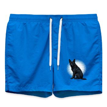 Berger allemand noir Propriétaire de berger allemand - Short de bain - cobalt blue - Devant
