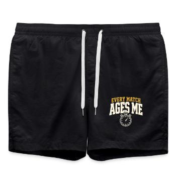 Ringer-mama Ringen-mama Matte-mama Geschenk - Badeshorts - Schwarz - Vorne - AI Model Male 185 light (185cm)