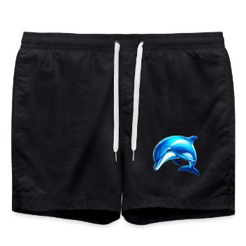 dauphin - Short de bain - noir - Devant - AI Model Male 185 light (185cm)