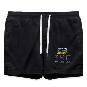 Lustige Mathematik Naturwissenschaften Mathematik sprechen Bände - Badeshorts - Schwarz - Vorne - AI Model Male 185 light (185cm)