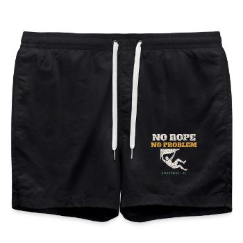 No Rope No Problem - Swim Trunks - black - Front - AI Model Male 185 light (185cm)