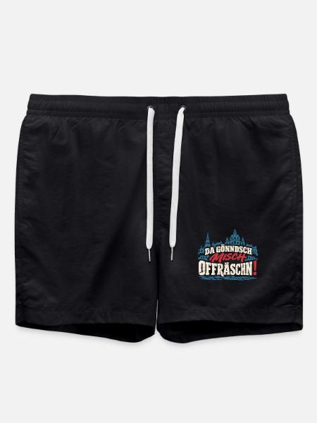 Da gönndsch misch offräschn! – Dresden - Badeshorts - Schwarz