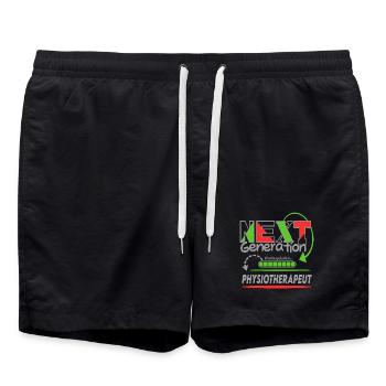 Physiotherapeut Next Generation Beruf Arbeit Mann  - Badeshorts - Schwarz - Vorne - AI Model Male 185 light (185cm)