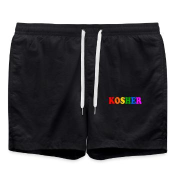 Kosher - Badeshorts - Schwarz - Vorne - AI Model Male 185 light (185cm)