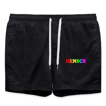 Mensch - Badeshorts - Schwarz - Vorne - AI Model Male 185 light (185cm)